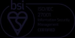 BSI ISO/IEC 27001 Certified